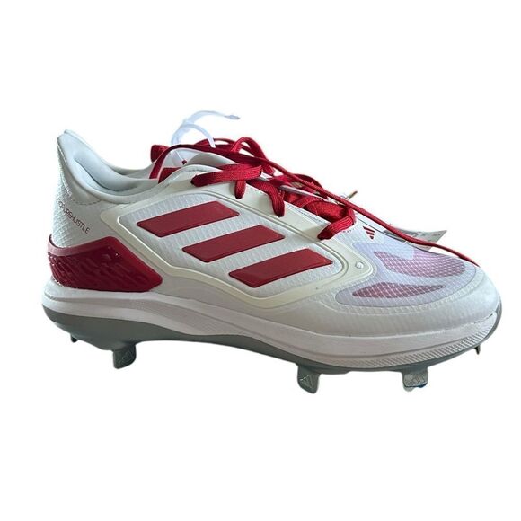 Adidas PureHustle Womens Metal Softball Cleats Size 7 Red white New with tags - Picture 3 of 7